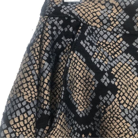 Express Jacquard Snakeskin Print High Rise Mini Skirt NEW - Picture 5 of 15